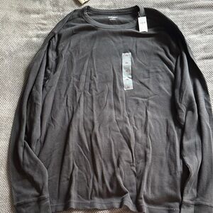 Old Navy Men's Charcoal Long Sleeve Tee